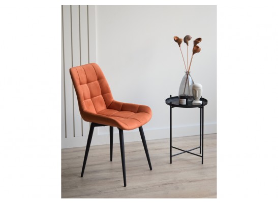 Стул на металлокаркасе Челси 360 К терракотовый (zd 432) / черный в Ростове-на-Дону