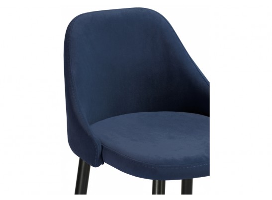 Барный стул Джама темно-синий / черный матовый в Ростове-на-Дону