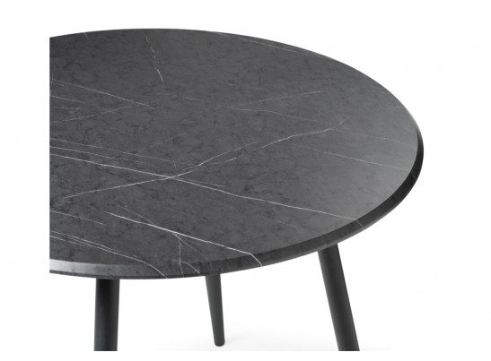 Деревянный стол Абилин 100х76 мрамор черный / черный матовый в Ростове-на-Дону