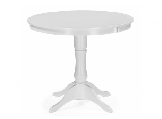 Деревянный стол Амадей 90(130)x90 белый матовый в Ростове-на-Дону