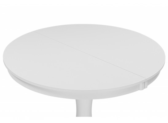 Деревянный стол Амадей 90(130)x90 белый матовый в Ростове-на-Дону