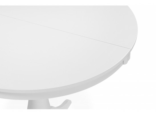 Деревянный стол Амадей 90(130)x90 белый матовый в Ростове-на-Дону