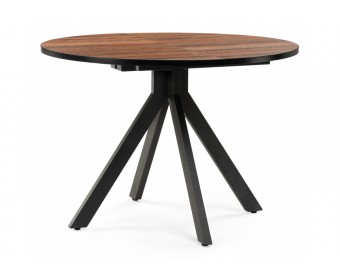 Деревянный стол Бетина дерево / черный каркас