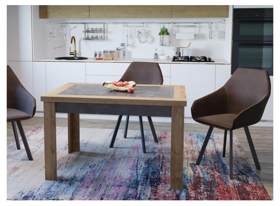 Деревянный стол Хьюстон тип 4 дуб вотан / моод темный в Ростове-на-Дону