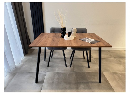 Деревянный стол Кортни 117 (157) x 77 дуб крафт табачный / черный матовый в Ростове-на-Дону