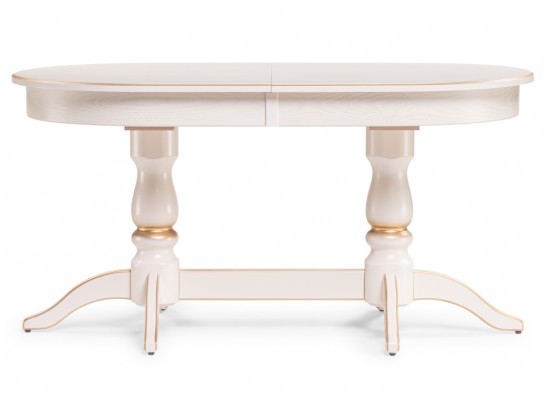 Деревянный стол Красидиано 150(200)х84х76 слоновая кость / золото в Ростове-на-Дону