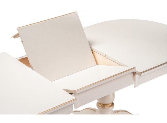 Деревянный стол Красидиано 150(200)х84х76 слоновая кость / золото в Ростове-на-Дону