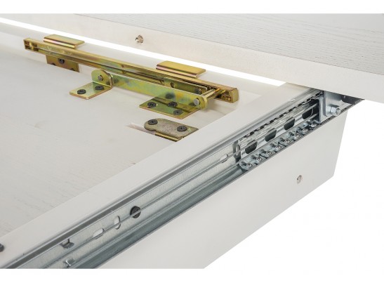 Деревянный стол Лорд молочный / золотая патина в Ростове-на-Дону