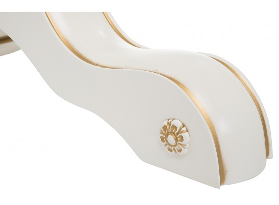 Деревянный стол Лорд молочный / золотая патина в Ростове-на-Дону