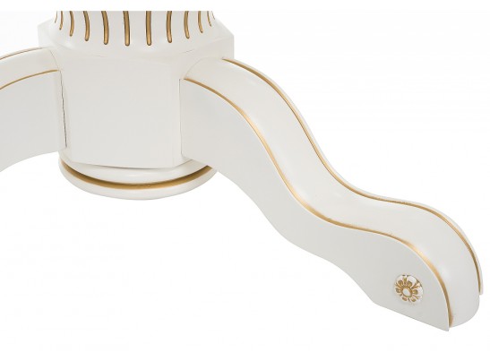 Деревянный стол Лорд молочный / золотая патина в Ростове-на-Дону