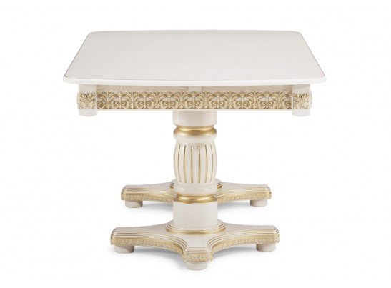 Деревянный стол Морнит 180(240)х100 слоновая кость / золото в Ростове-на-Дону