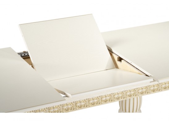Деревянный стол Морнит 180(240)х100 слоновая кость / золото в Ростове-на-Дону