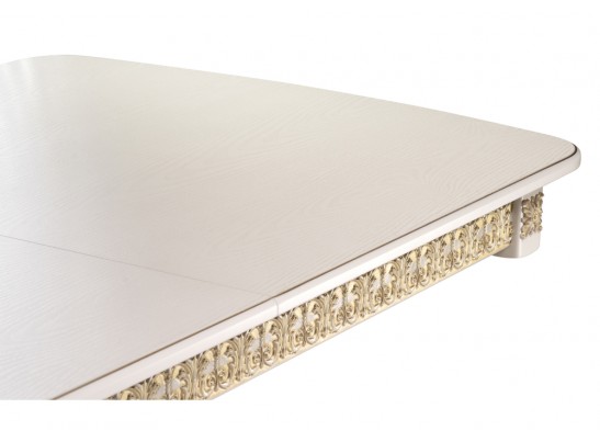 Деревянный стол Морнит 180(240)х100 слоновая кость / золото в Ростове-на-Дону