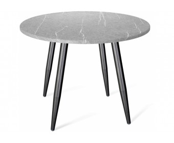 Деревянный стол SHT-TU14/90 черный муар / серый мрамор