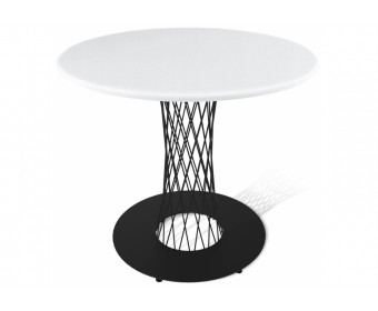 Деревянный стол SHT-TU3-1/80 МДФ черный муар / белый