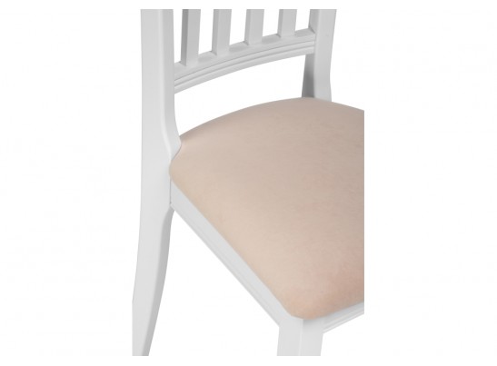 Деревянный стул Фрезино бежевый велюр / белый в Ростове-на-Дону