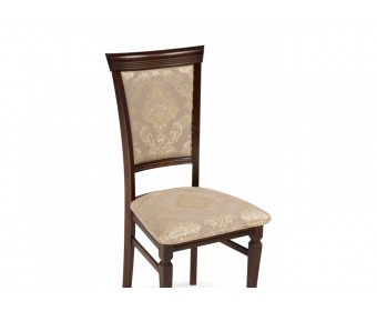 Деревянный стул Ларс вивальди нуга / орех темный