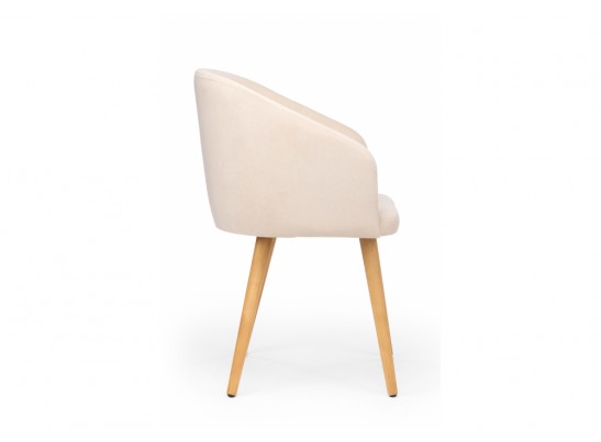 Деревянный стул Монер бежевый (glory 03) / светлое дерево в Ростове-на-Дону