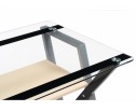 Компьютерный стол Gunar silver gray / clear glass в Ростове-на-Дону