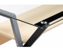 Компьютерный стол Gunar silver gray / clear glass в Ростове-на-Дону