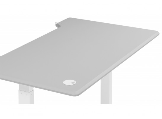 Компьютерный стол Маркос 120х75 светло-серый / белый в Ростове-на-Дону