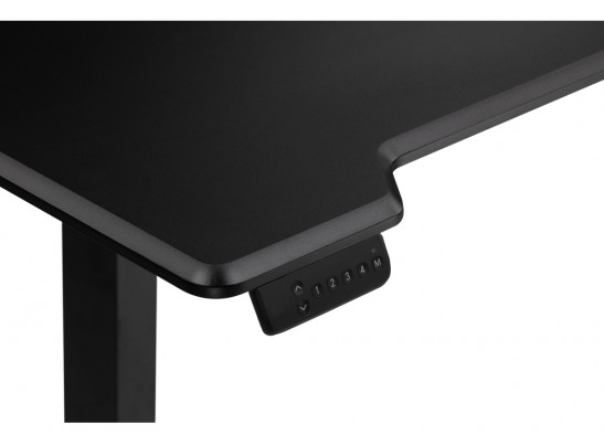 Компьютерный стол Маркос с механизмом подъема 140х80х75 черный / черная шагрень в Ростове-на-Дону