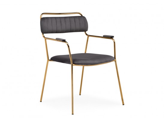 Кресло Aspen dark gray / gold в Ростове-на-Дону