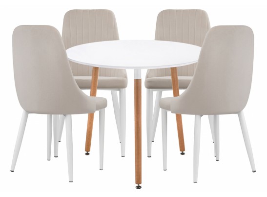 Обеденная группа Уин 90 white / beige в Ростове-на-Дону