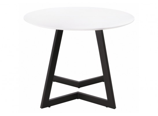 Стеклянный стол Алингсос 100(140)х100х76 белый / белая шагрень в Ростове-на-Дону