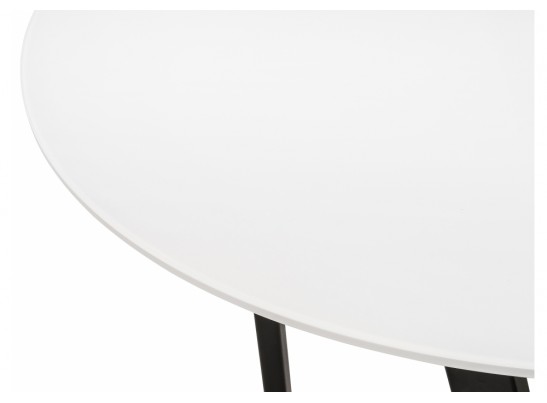 Стеклянный стол Алингсос 100(140)х100х76 белый / белая шагрень в Ростове-на-Дону