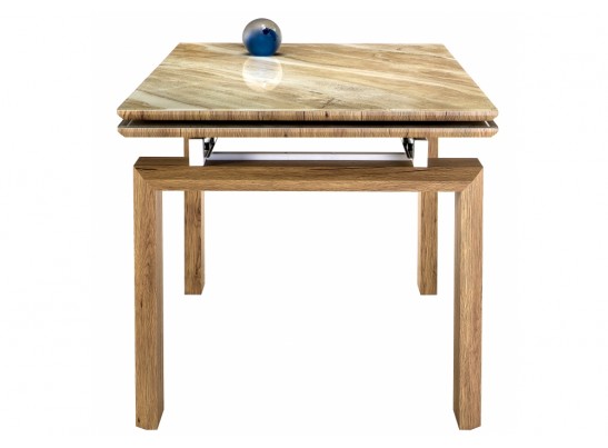 Стеклянный стол Давос 140(200)х80х78 бежевый мрамор в Ростове-на-Дону