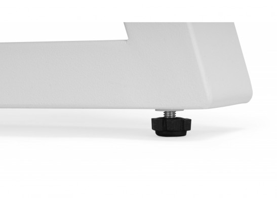 Стеклянный стол Норфолк d100 белый мрамор / черный в Ростове-на-Дону