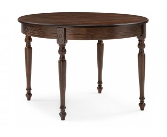 Стол Брейзер 110(140)х110х77 орех темный