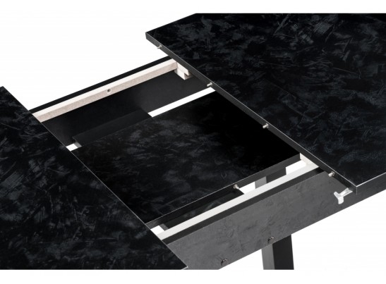 Стол Гюрен лофт 110(139)х70х74 черный / черный в Ростове-на-Дону