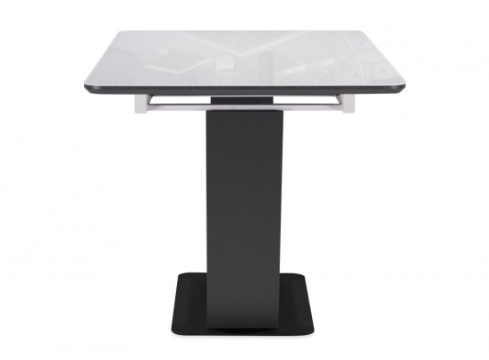 Стол на тумбе Иматра 140(180)х80х75 ультра белый / черный в Ростове-на-Дону