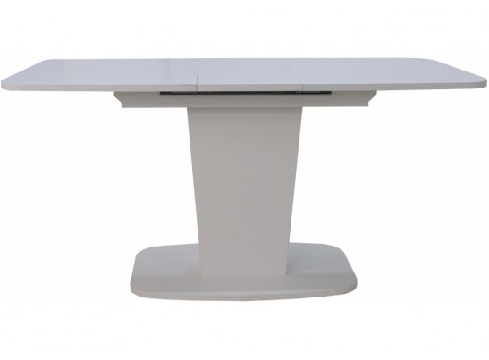 Стол на тумбе раскладной Рондо-2 белый шелк в Ростове-на-Дону