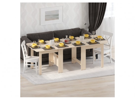 Стол обеденный раздвижной СтК7 дуб молочный в Ростове-на-Дону