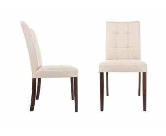 Стул Madina dark walnut / fabric cream