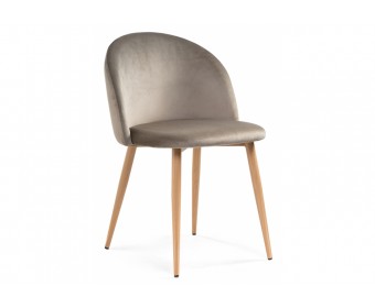 Стул на металлокаркасе Aldo beige / wood