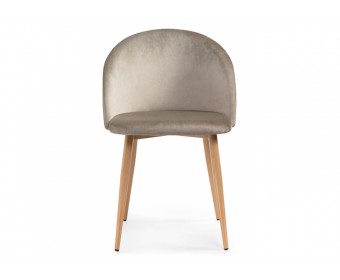 Стул на металлокаркасе Aldo beige / wood