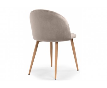 Стул на металлокаркасе Aldo beige / wood