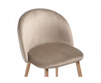 Стул на металлокаркасе Aldo beige / wood