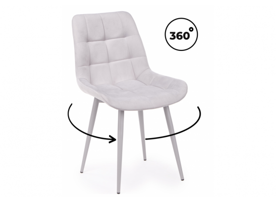 Стул на металлокаркасе Челси 360 К светло-серый (zd 960) / серый в Ростове-на-Дону