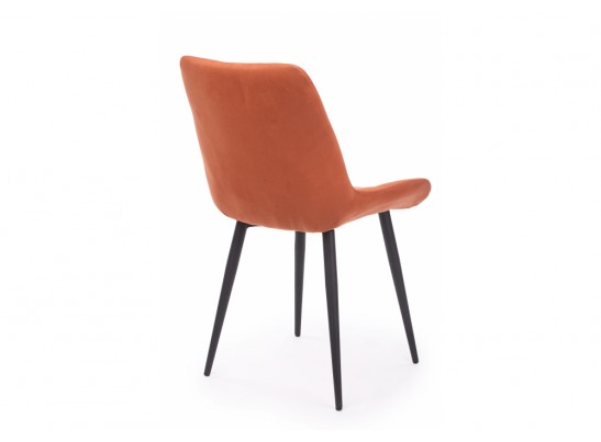 Стул на металлокаркасе Челси 360 К терракотовый (zd 432) / черный в Ростове-на-Дону