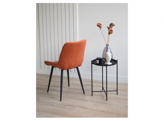 Стул на металлокаркасе Челси 360 К терракотовый (zd 432) / черный в Ростове-на-Дону