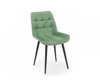 Стул на металлокаркасе Челси К фисташковый (zd 651) / черный