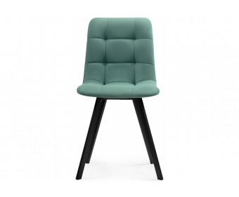 Стул на металлокаркасе Чилли черный / бирюзовый