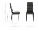 Стул на металлокаркасе DC2-001 black / white в Ростове-на-Дону