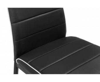 Стул на металлокаркасе DC2-001 black / white