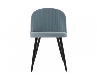 Стул на металлокаркасе Gabi 1 light blue / black